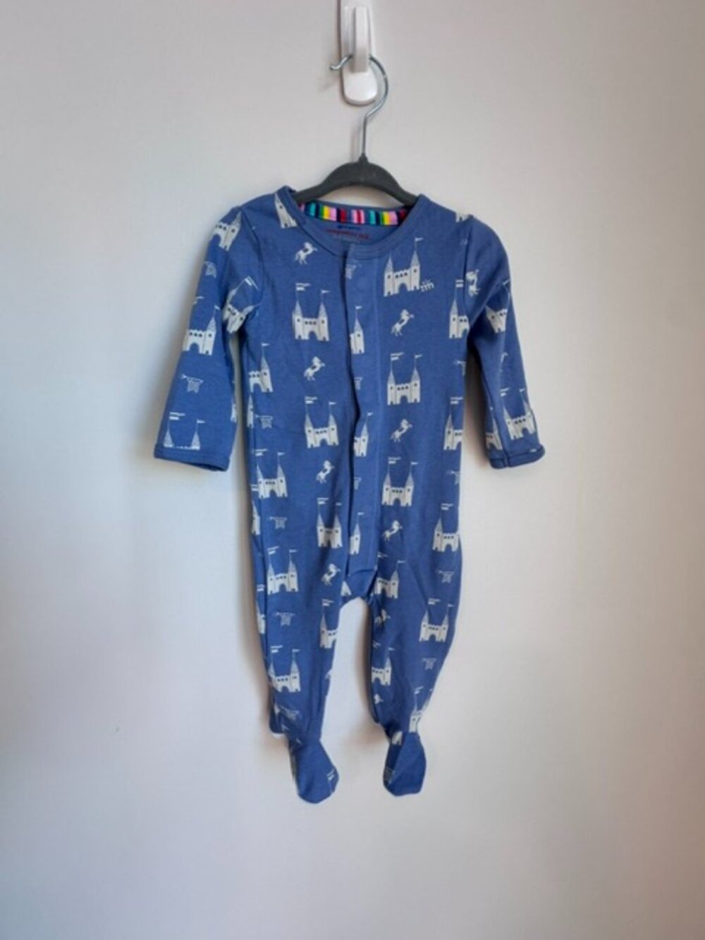 Magnetic Me Organic Cotton Castle Knight Footie Pajamas 3-6M